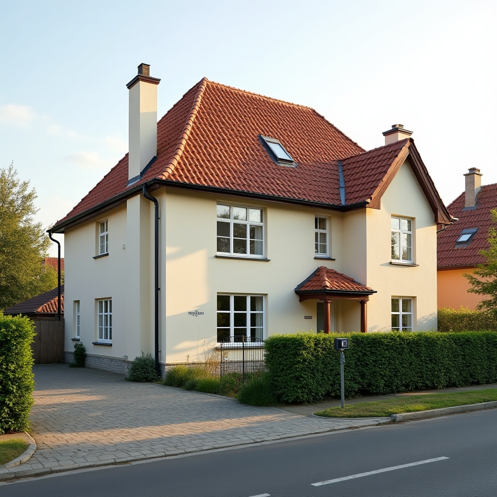 Detached residential house in central Poland suitable for heat pump installation